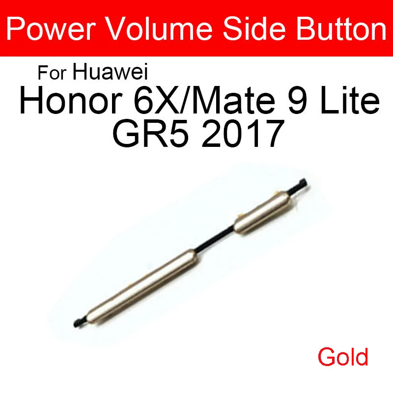 Power Volume Side Buttons Key For Huawei Honor 6X Side Buttons For Huawei Mate 9 Lite GR5 2017 Lite Power Volume Keys Repair