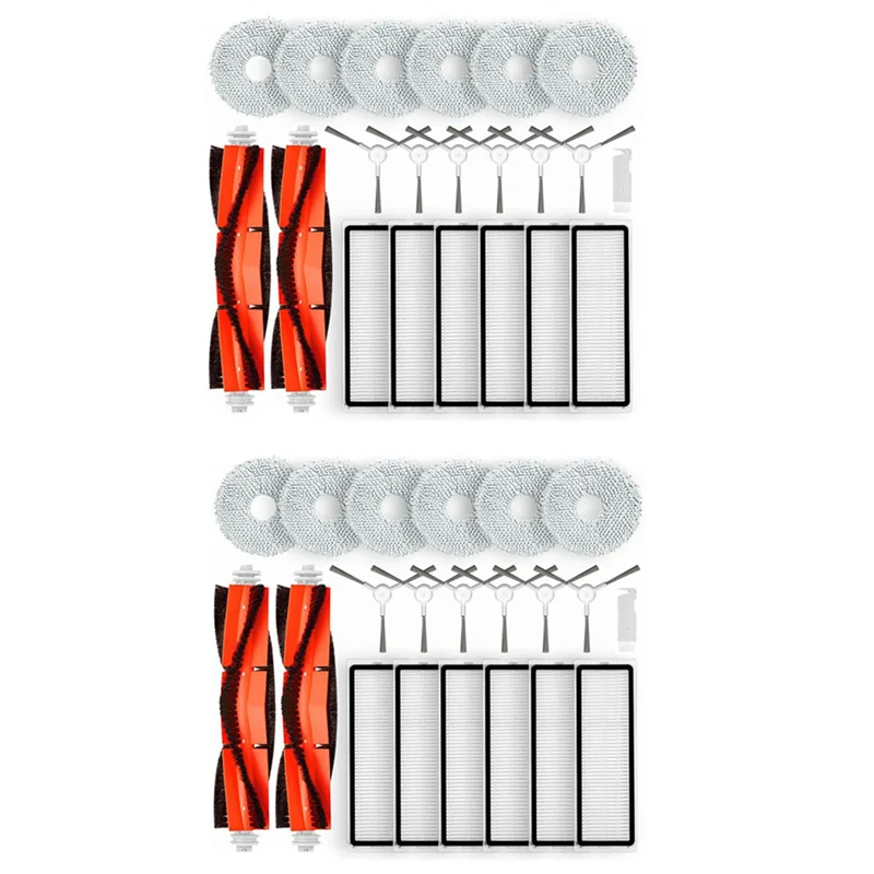 A005-2X For Robot Vacuum S10+ / S10 Plus Spare Parts Accessories Main Brush Side Brush Hepa Filter Mop Rag Cloth