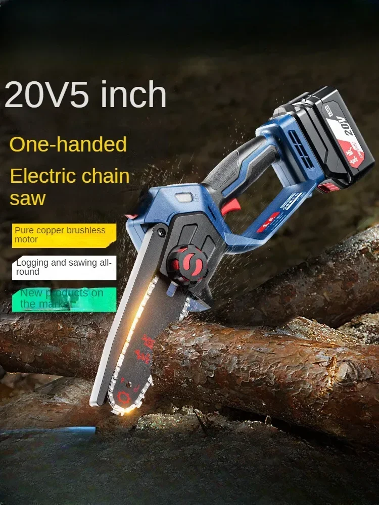 Powerful Electric Chainsaw for Woodcutting with Fast Charging Battery