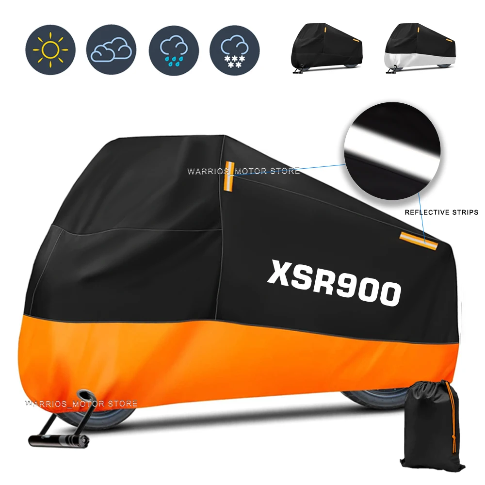 

Motorcycle Cover Waterproof Outdoor Scooter UV Protector Dust Rain Cover For Yamaha XSR900 xsr900 2022-2025 2024 2023