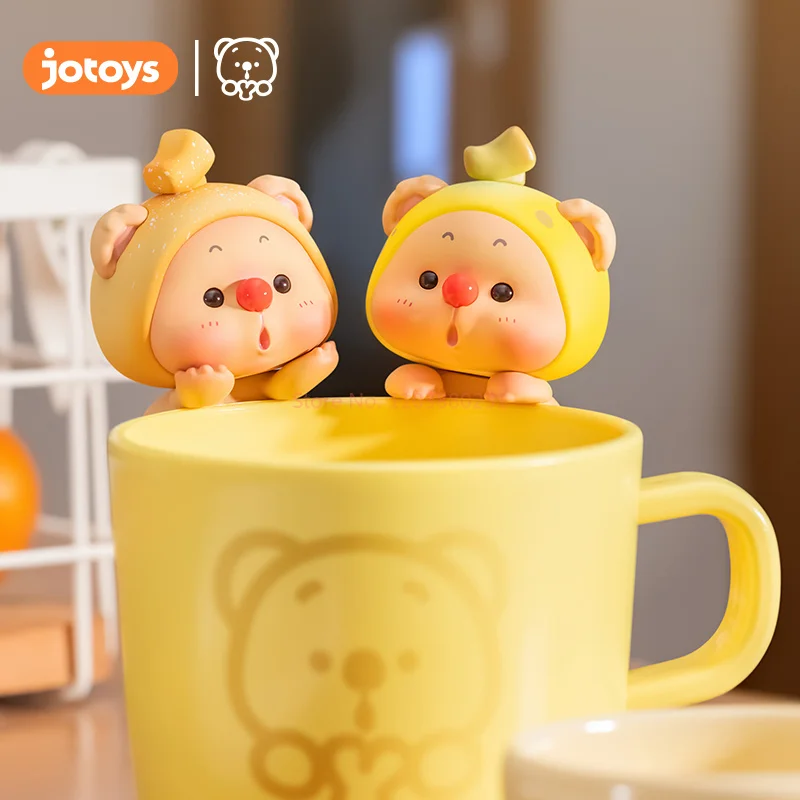 Oyo Bear Cub Fruit Hippers Mini Series Blind Box, Carillon fait à la main, Figurines d'anime, Jouet, Surprise de dessin animé mignon, Cadeau de Noël, Nouveau