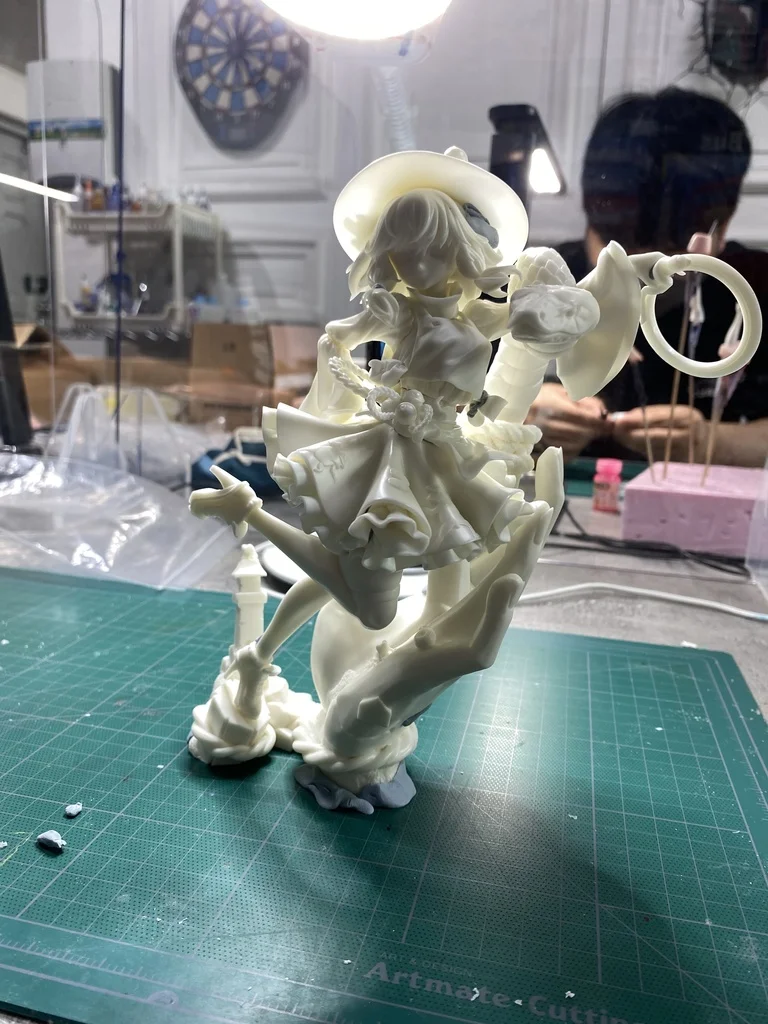 27CM Anime Moriya Suwako projet Kit kawaii résine GK bricolage blanc assemblage GK modèle Statue jouets poupée Collection cadeaux