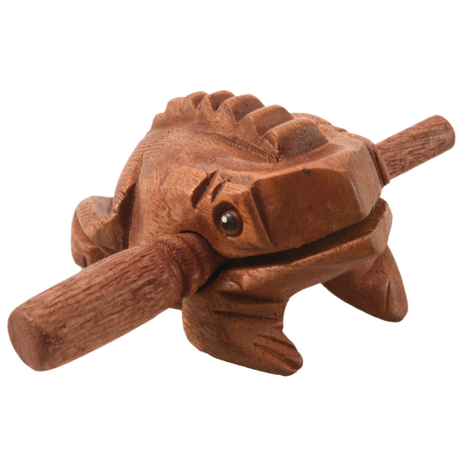 

N87R Carved Croaking Wood Percussion Musical Sound Wood Frog Tone Block Toy