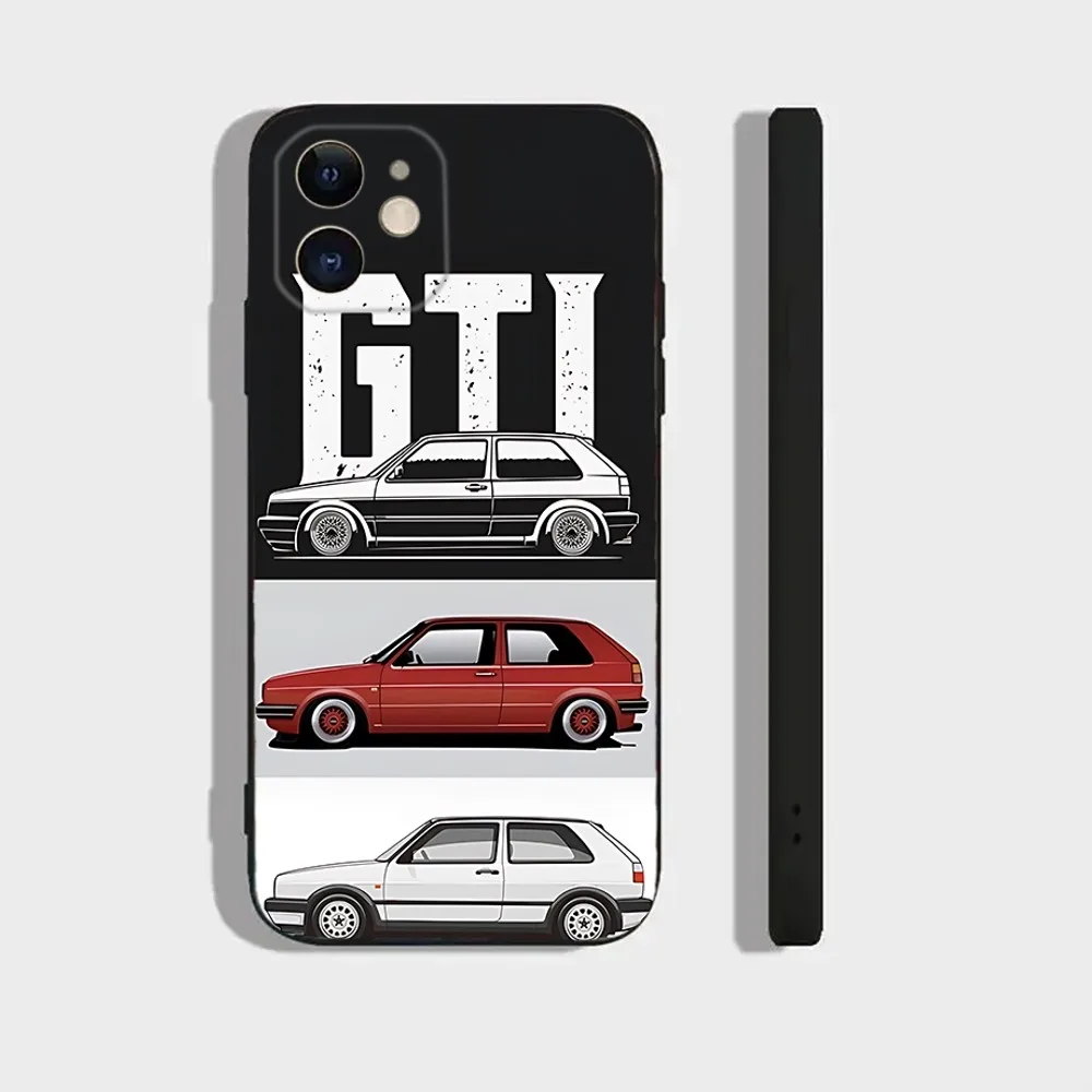 Cool V-VolkswagenES-Golf Car Phone Case For Iphone 15 11 13 14 Pro Max 7 8 Plus X Xr Xs Max Se2020 12mini Cover Case