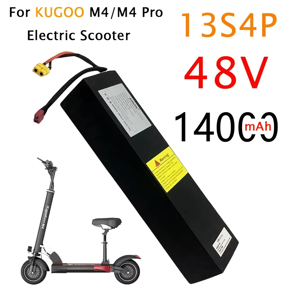 

18650 Lithium Battery 13S4P Original 48V 14000mAh for Kugoo M4/M4 Pro+Kirin Electric Scooter Powerful Motor