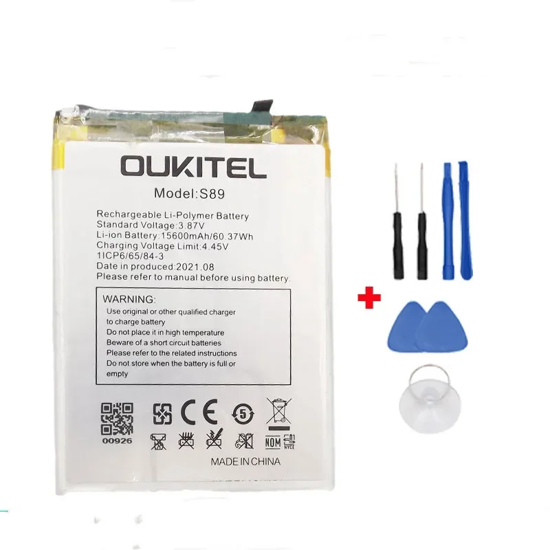 In stock for OUKITEL WP15 battery 15600mAh Long standby time High capacity for OUKITEL S89 battery