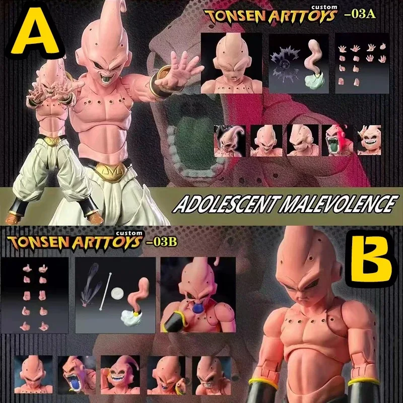 Tonsen Arttoys Dragon Ball S.H.Figuarts Magic Big Buou Accessories Pack Adolescent Malevolence A / B Style Anime Action Figures