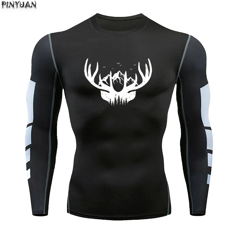 （Mascot）Sports training, fitness, quick drying, breathable, super elastic men's long sleeved T-shirt