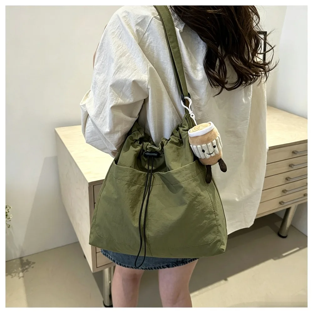 Women Large Capacity Casual Canvas Tote Bag Green 1 Pack, Simple Versatile Shoulder Crossbody Handbag for Work & Shopping