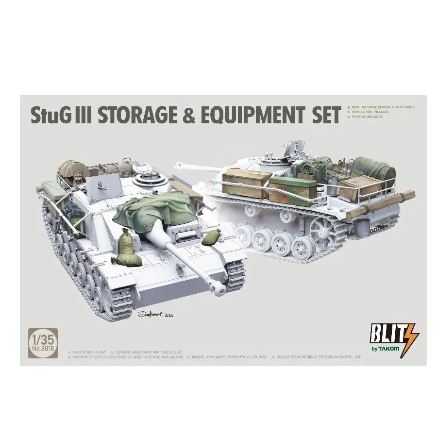 TAKOM MODEL KIT 8018 1/35 StuG III Storage & Equipment Set