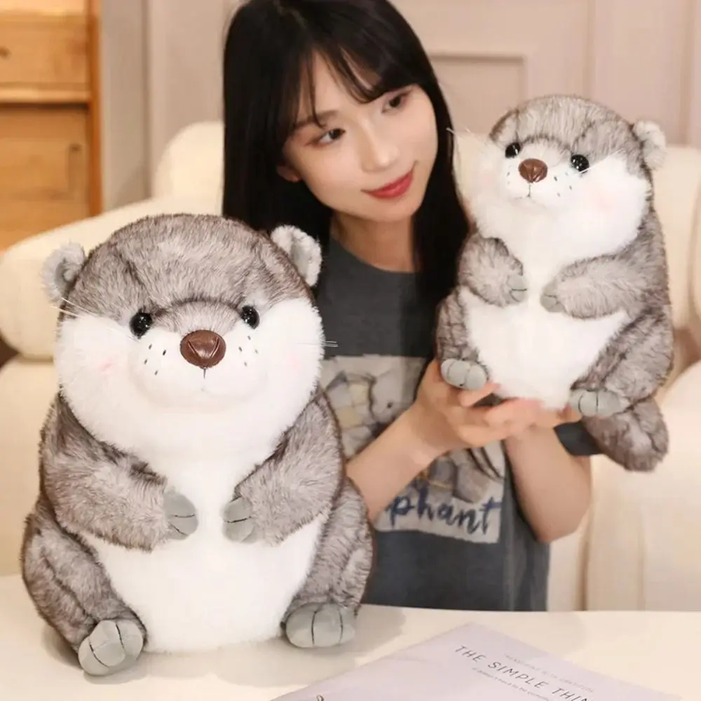 

Creative Chubby Face Otter Plush Toys Soft Fluffy Plush Otter Dolls 20-45CM PP Cotton Animals Stuffed Toys Birthday Gifts