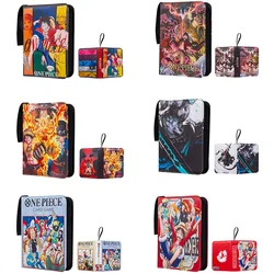 Anime ONE PIECE Kawaii Nine Squares Collection Card Book Zipper Storage Book Toys for Boys Collection Card Birthday Gift