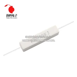 10pcs 10W 5% Cement Resistor Power Resistance 0.1 ~ 10K 0.1R 0.5R 10R 50R 0.22 0.33 0.5 1 2 5 8 10 15 20 25 30 100 1K 2K 3K ohm