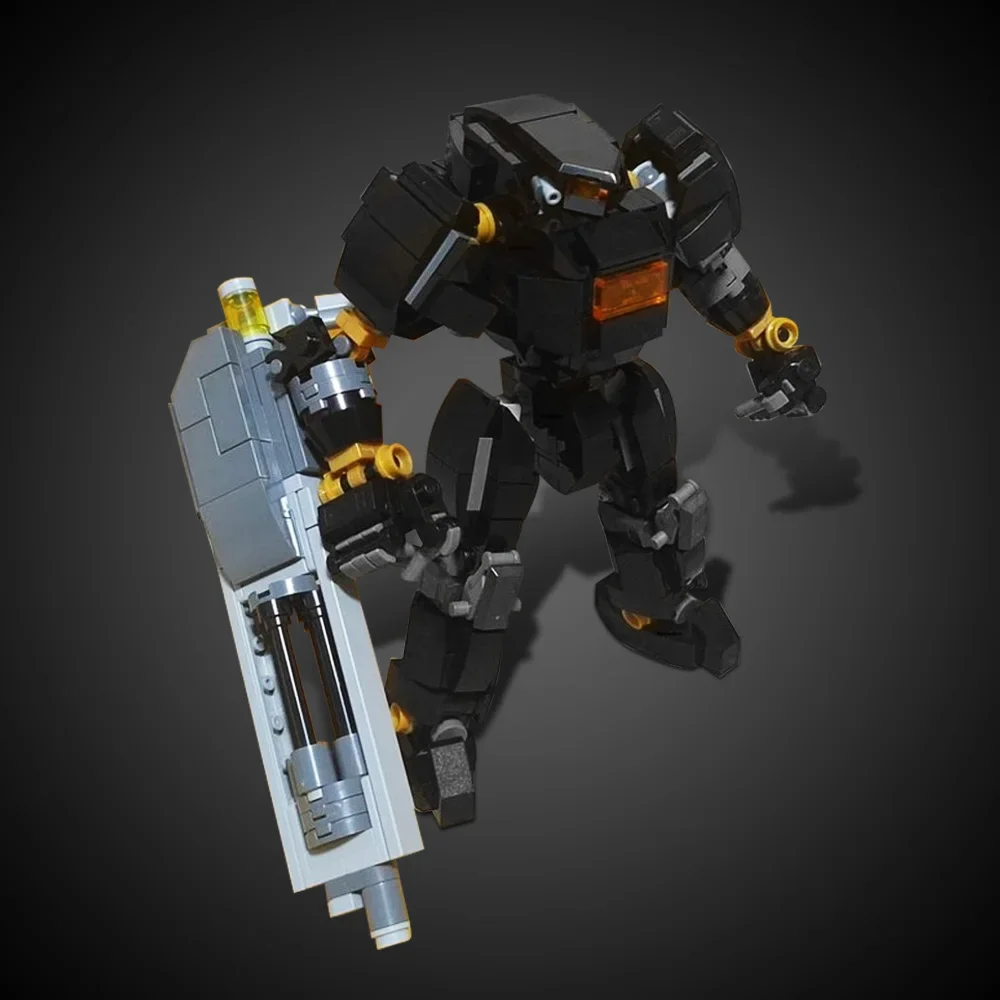 Gobricks MOC 映画メカロボット PA-001 マローダーズパワーアーマー v2 ビルディングブロックブラックモデル組み立てレンガのおもちゃ子供のギフト