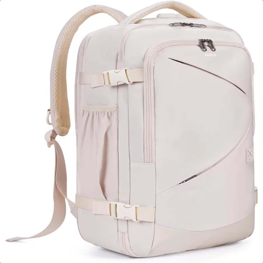 

Carry On Travel Backpack Expandable Airlines Personal Item Bag 18x14x8 Water Resistant 17 inch Laptop Backpack Flight Appd 12 P