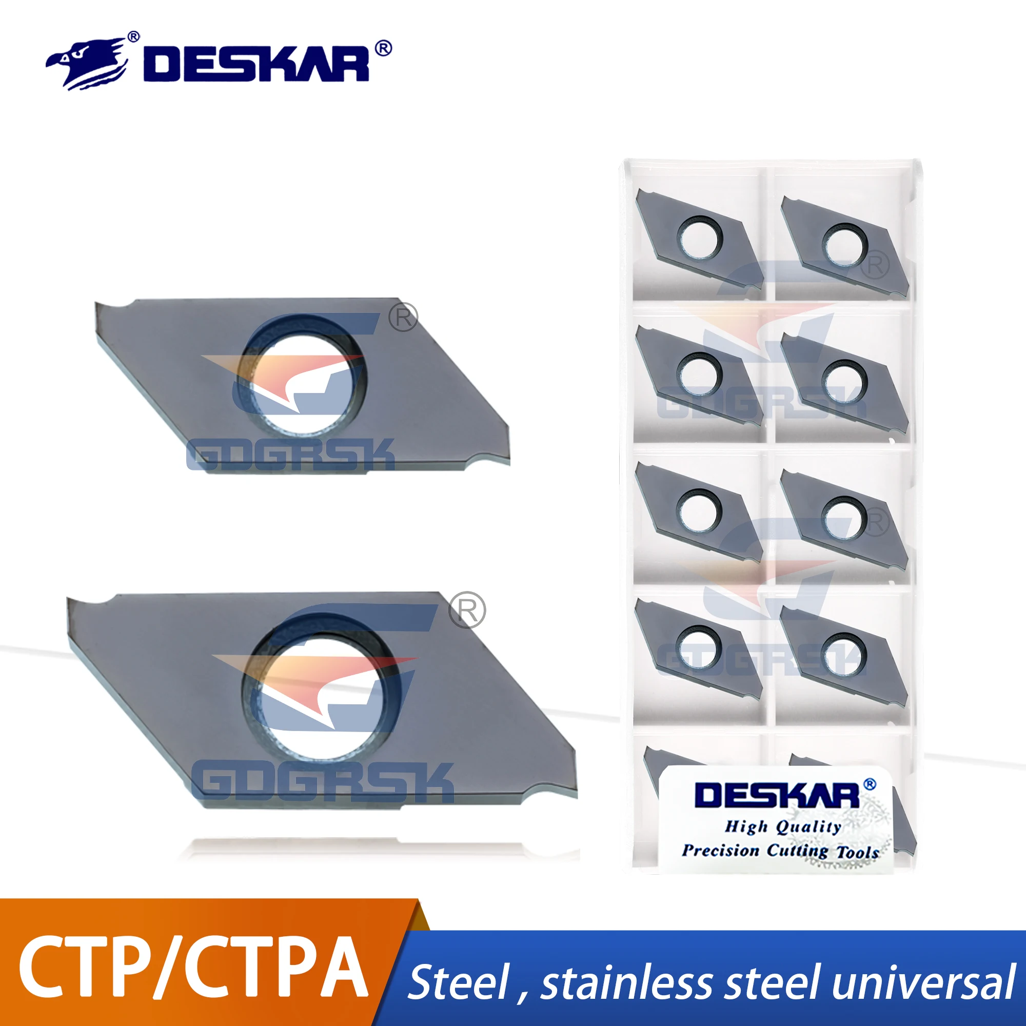 

DESKAR 100% Original Numerical Control Walking Machine Blades CTP/CTPA Double Headed Oblique Mouth Flat Cutting Blades Grain
