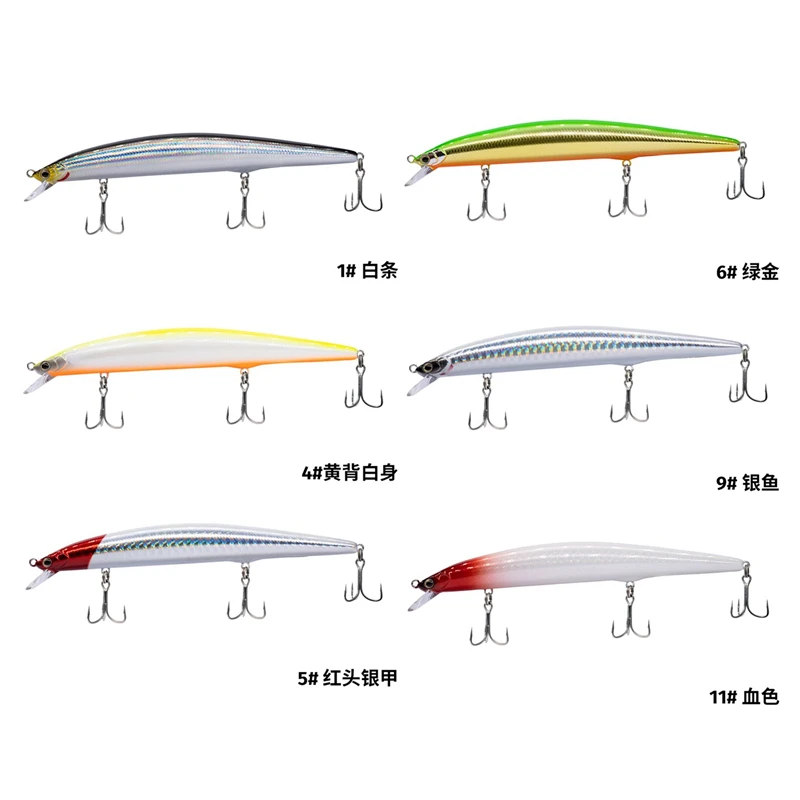 2025 جديد EWE Tyrant III طعم صيد أسماك البلمة طويل للغاية بطيئة الغرق 12 جرام/15.5 جرام/22 جرام/25 جرام Isca طعم اصطناعي متذبذب مزيف #5