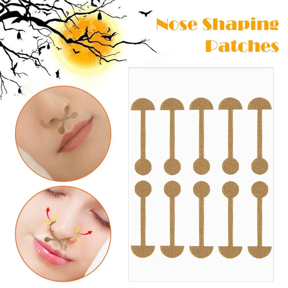 Breathable Nose Shaper Adhesive Pads Elastic Contour Enhancer for Nasal Refinement Non Surgical Bridge Lift Flexible Comfort