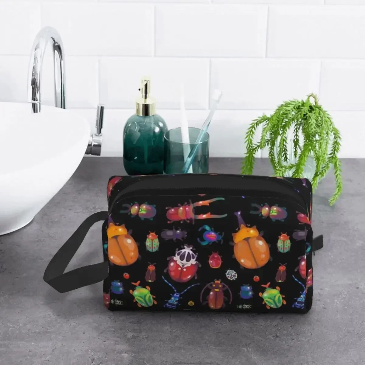 

Beetle Bag for Women Travel Cosmetic Organizer Storage Toiletry Bags