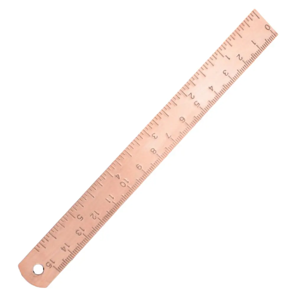 Copper Ruler Professional Drafting Tool Lightweight Portable Measuring Instrument for Artists Designers Architects Students