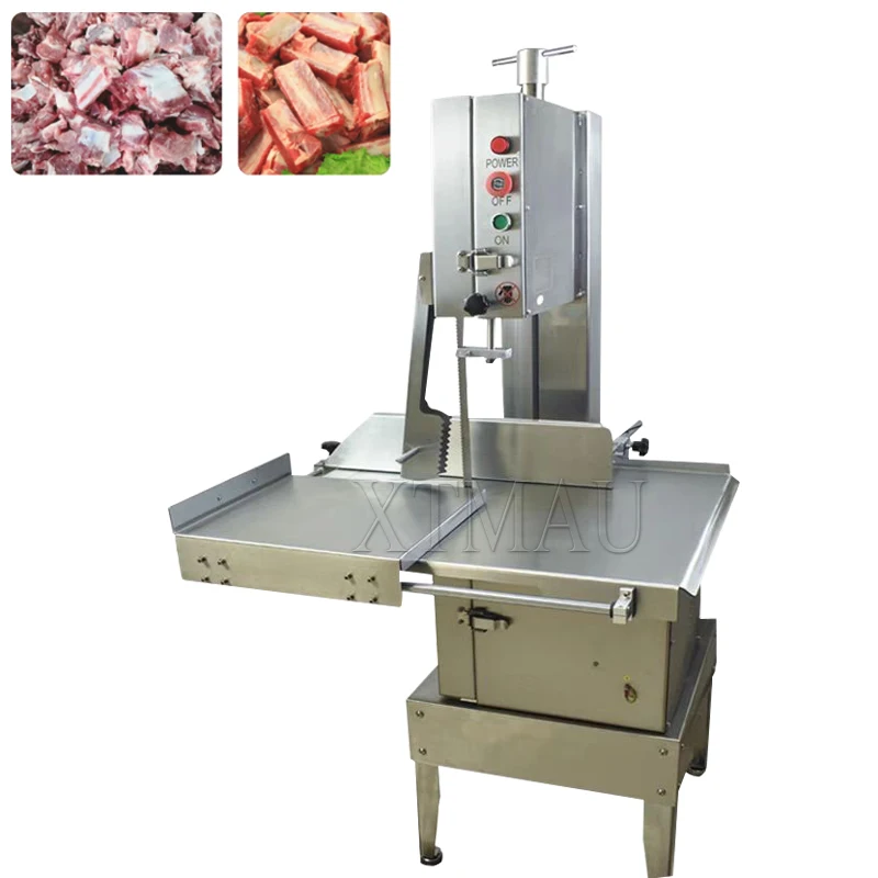 Commercial New Design 1500W Electric Butcher Frozen Meat Cutting Bone Saw Machine For Sale