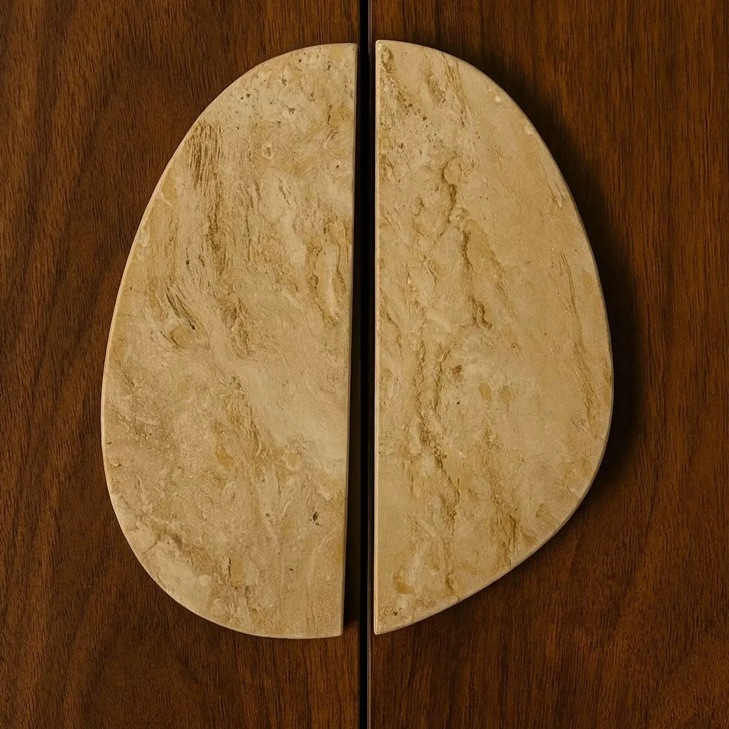 Light Luxury Natural Marble Door Handles Creative Cabinet Pulls Knobs Wardrobe Closet Villa Hotel Furniture Decorative Hardware