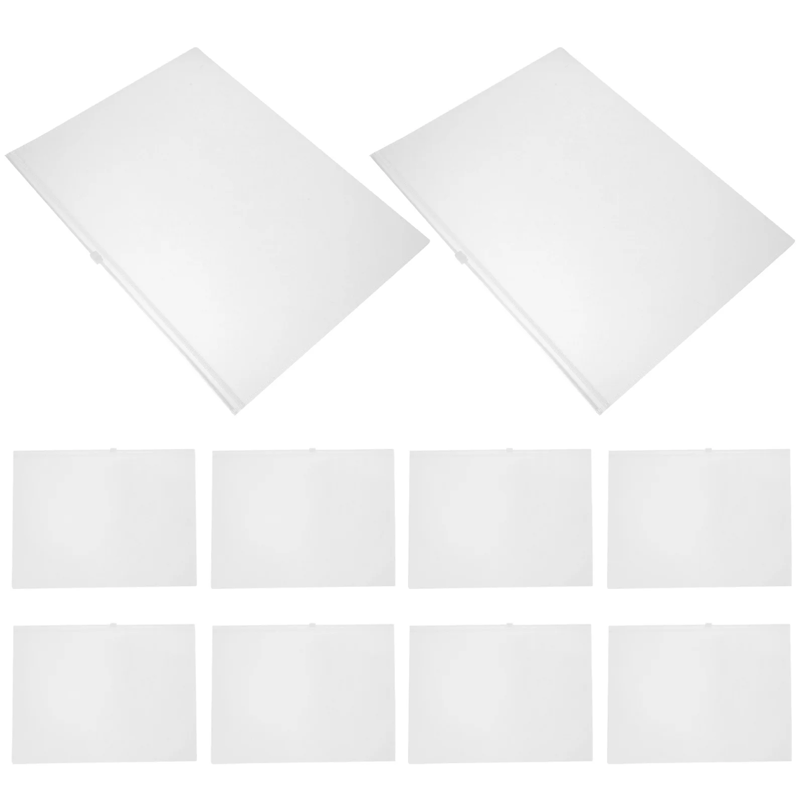 10 قطعة حقيبة ملفات مقاومة للماء حقيبة أقلام رصاص محمولة سعة كبيرة منظم قرطاسية تصميم سحاب تخزين قلم رصاص للمدرسة #2