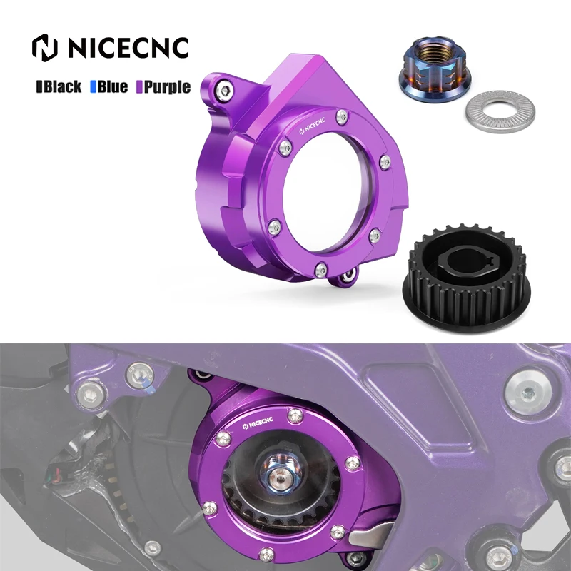 

NICECNC For Surron Light Bee X S Primary Pulley & Pulley Nut & Belt Pulley Cover For Segway X160 X260 Electric Dirt Bike 2025