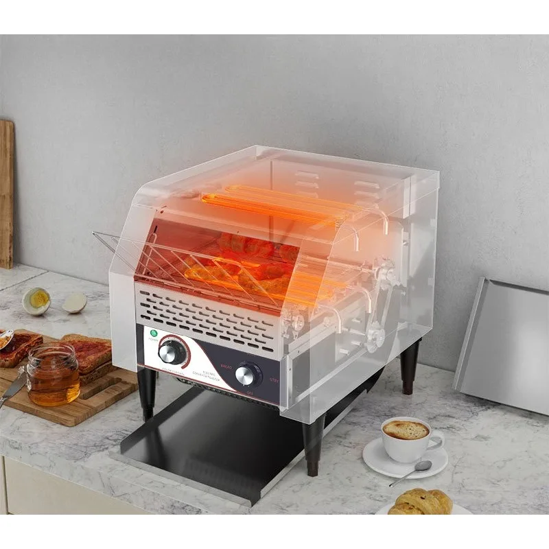 Commercia Stainless Steel Heavy Industrial Toasters Speed Options Countertop Electric Equipment 1pcs