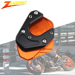 Motorcycle Side Stand Enlarger for KTM Duke 125 200 390 690 SMC Kickstand Enlarge Plate Pad CNC Aluminium Accessories