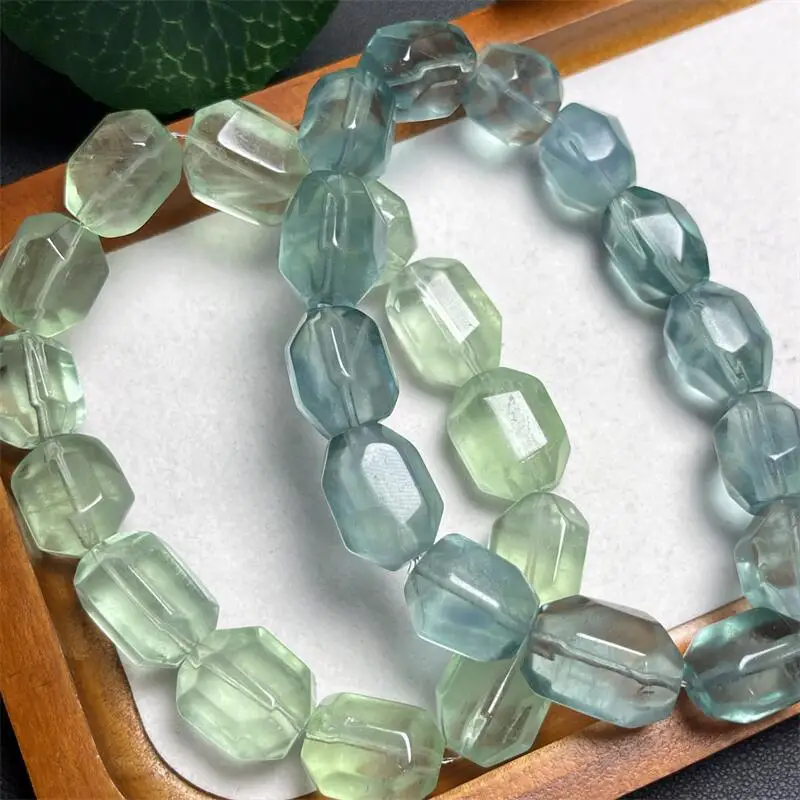 

Натуральный зеленый флюорит, кварцевый браслет произвольной формы, эластичная веревка ручной работы, роскошные ювелирные изделия, энергетическое исцеление, Рейки, подарок, 1 шт.