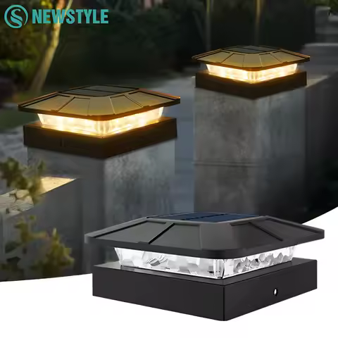 Solar Post Cap Light Outdoor 3 Modes Fence Post Solar Lights Outdoor Waterproof Deck Post Lights Solar Powered For 4x4 Post