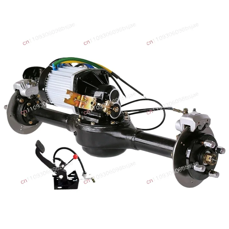 Electric tricycle disc brake rear axle assembly refitted into one universal four-wheel kart high-power high-speed 3000W