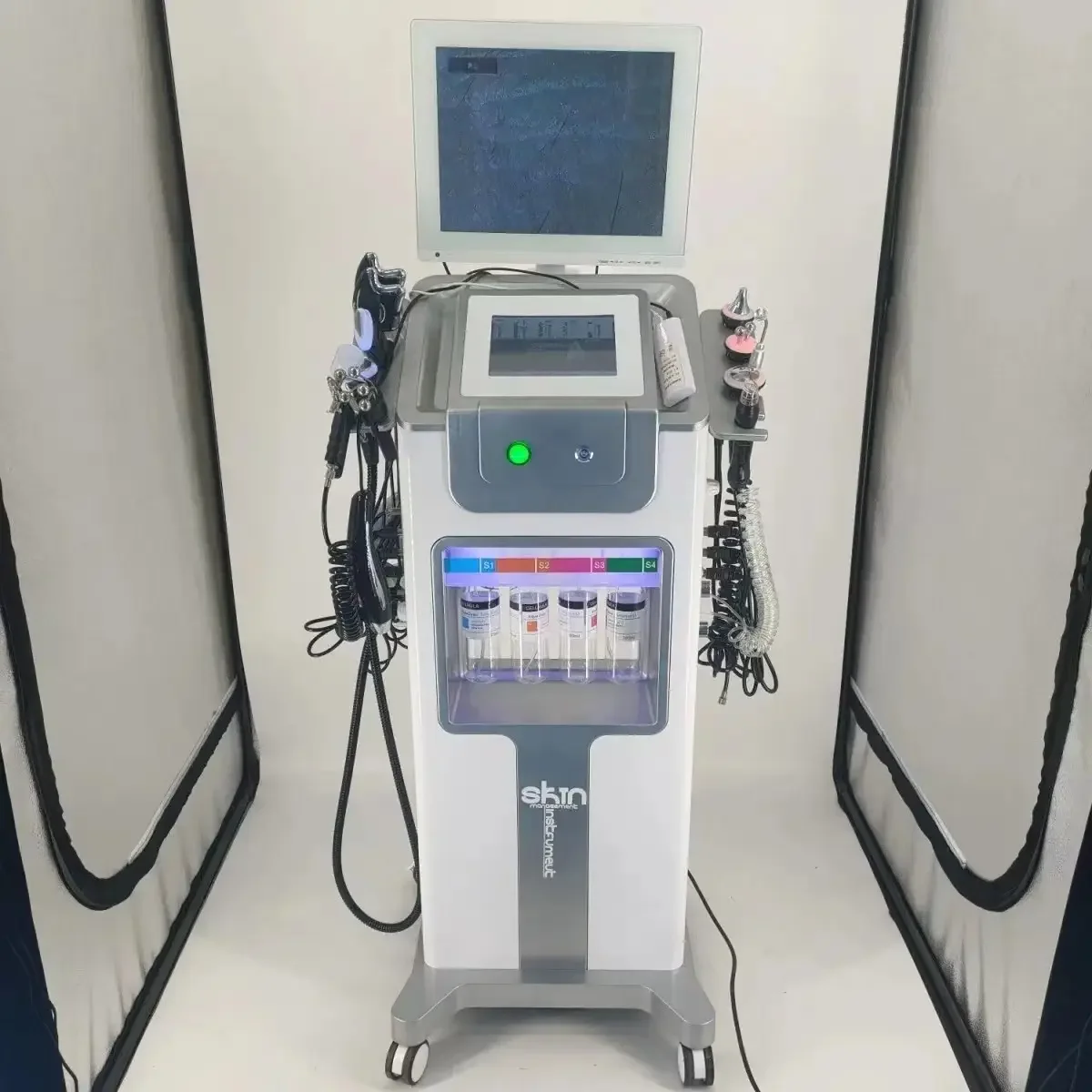 12 In 1 Oxygen Facial Machine Small Bubble Aqua Peeling Hydra Peel Moisturizer Hydrodermabrasion Spa Aesthetic Beauty Equipment