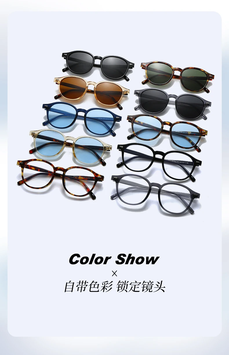 Mode Vintage Runde Sonnenbrille Mann Frauen Angeln Fahren Luxus Sonnenbrille Anti-Glare Retro Strand Shades UV400 Brillen – Detail 6