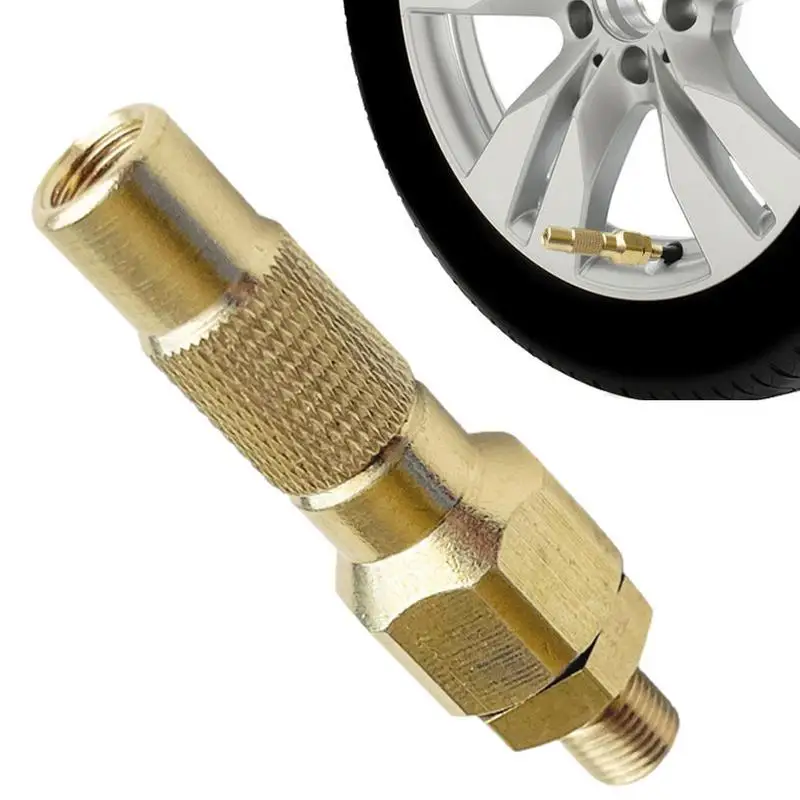 Tire Valves Extension Brass Material Conversion Nozzle Tire Tube Valves Extension Adapter For Bike Car Truck Tire Inflation Tool