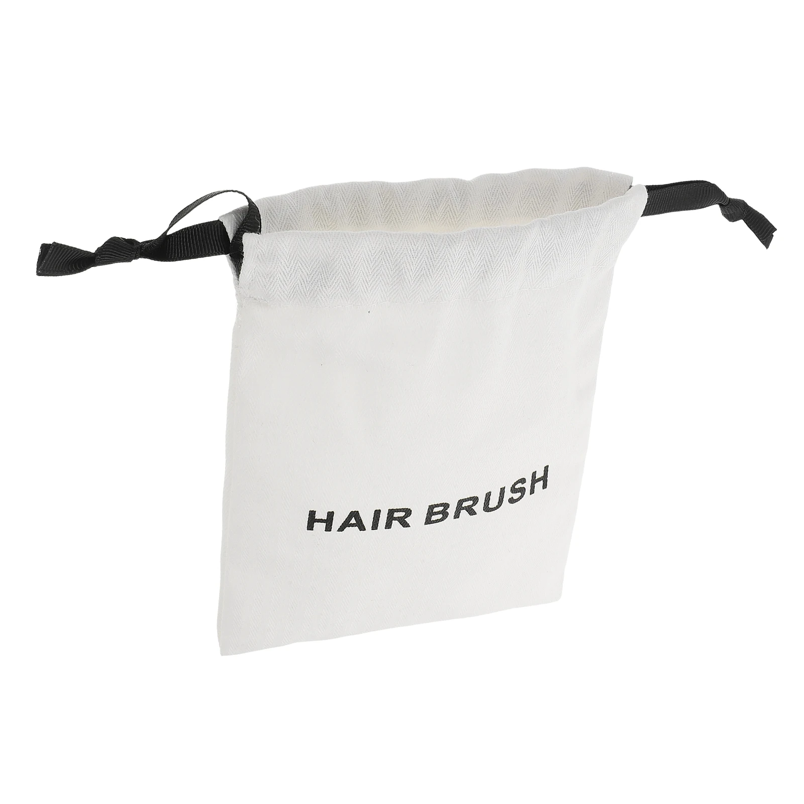 

Massage Comb Storage Bag White Drawstring Travel Pouch Dustproof Portable Canvas Hair Tool Organizer Small Pouch Hairdressing