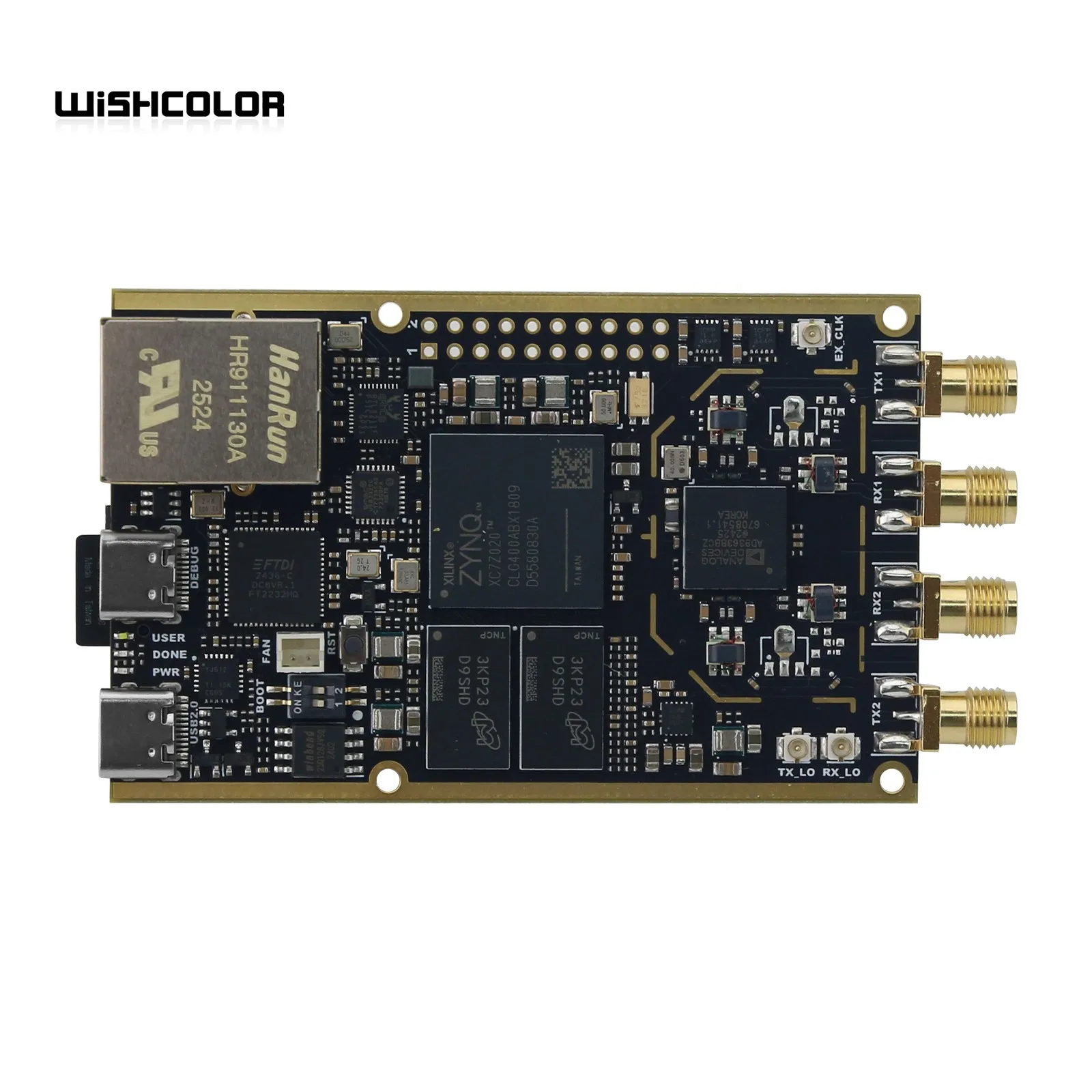 HAMGEEK 70MHz-6GHz Zynq7020+AD9363 SDR Software Defined Radio Development Board with Cooling Fan for Pluto SDR MATLAB