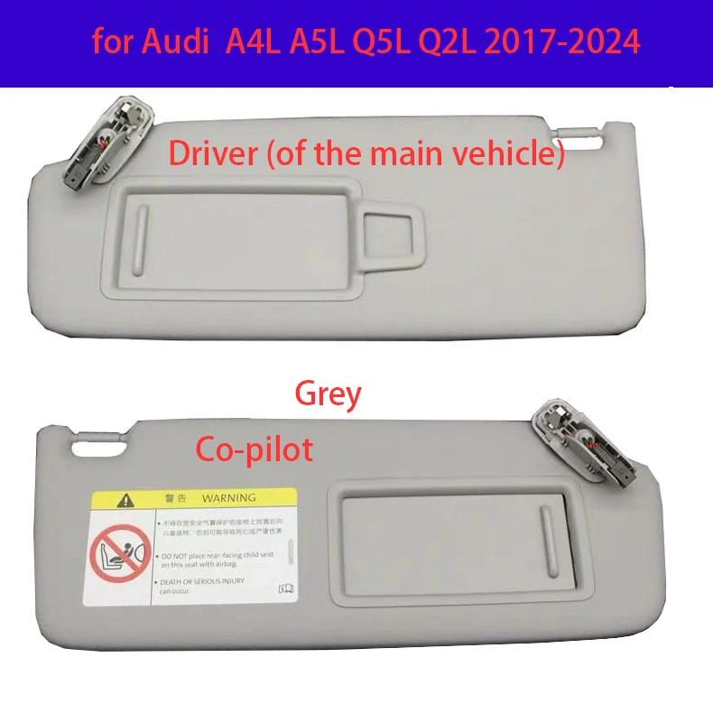 

for Audi A4L, A5, Q5L, Q2L, 2017, 2018, 2019 - 2024 car sunshades, sunshields, anti-glare panels, makeup mirrors