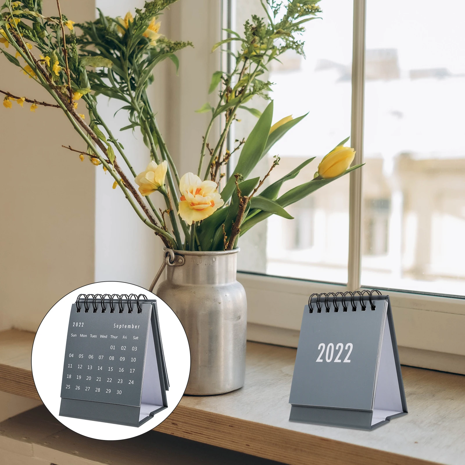 

Mini Desk Home Office School Spiral Schedule Planner Portable Paper Matching Styles Home Calendar Mini Calendars
