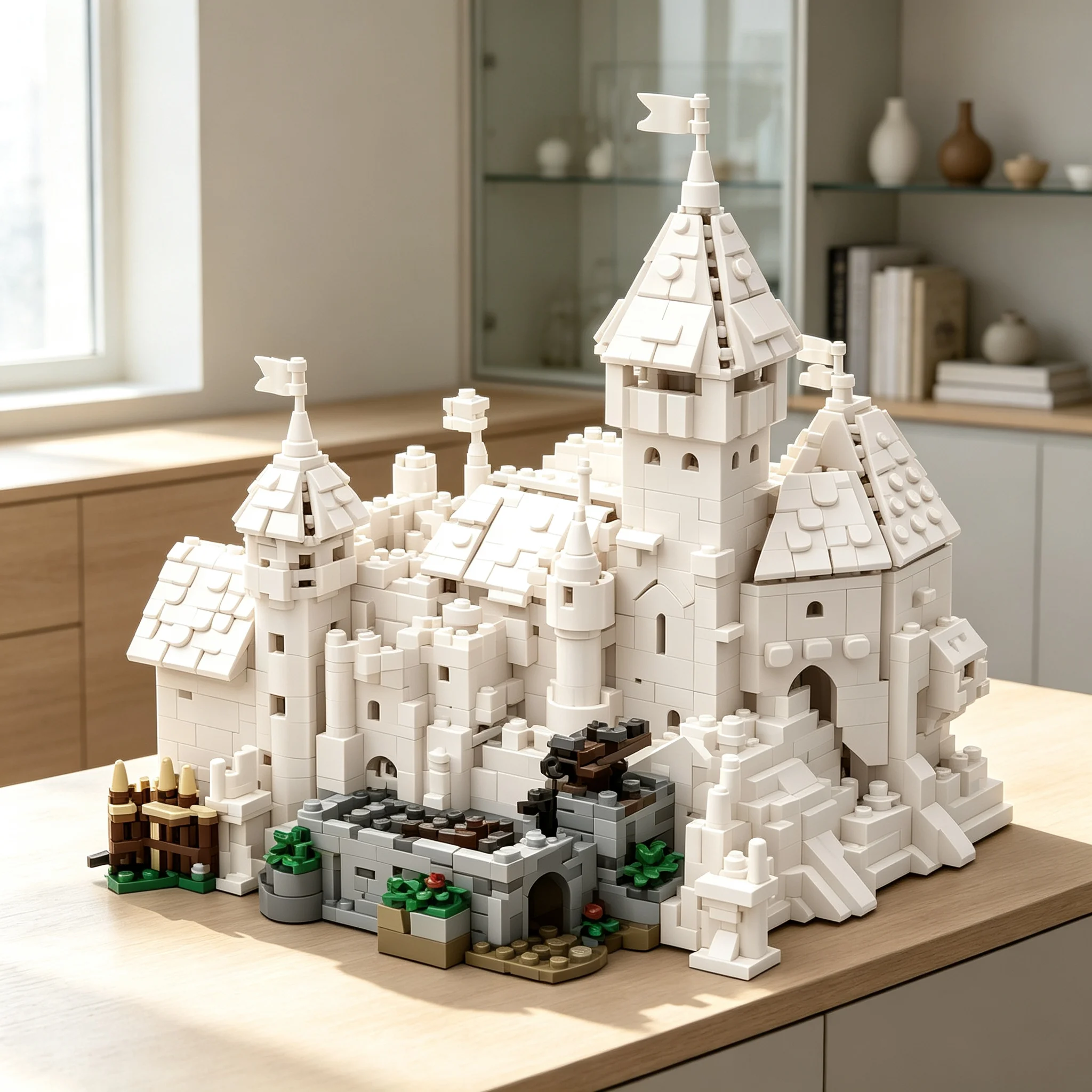 391pcs MOC MINI Blaustein Castle - Ramp Shield Extension Schildwerk Erweiterung Version 5.2 Modular MINI Model Building Blocks