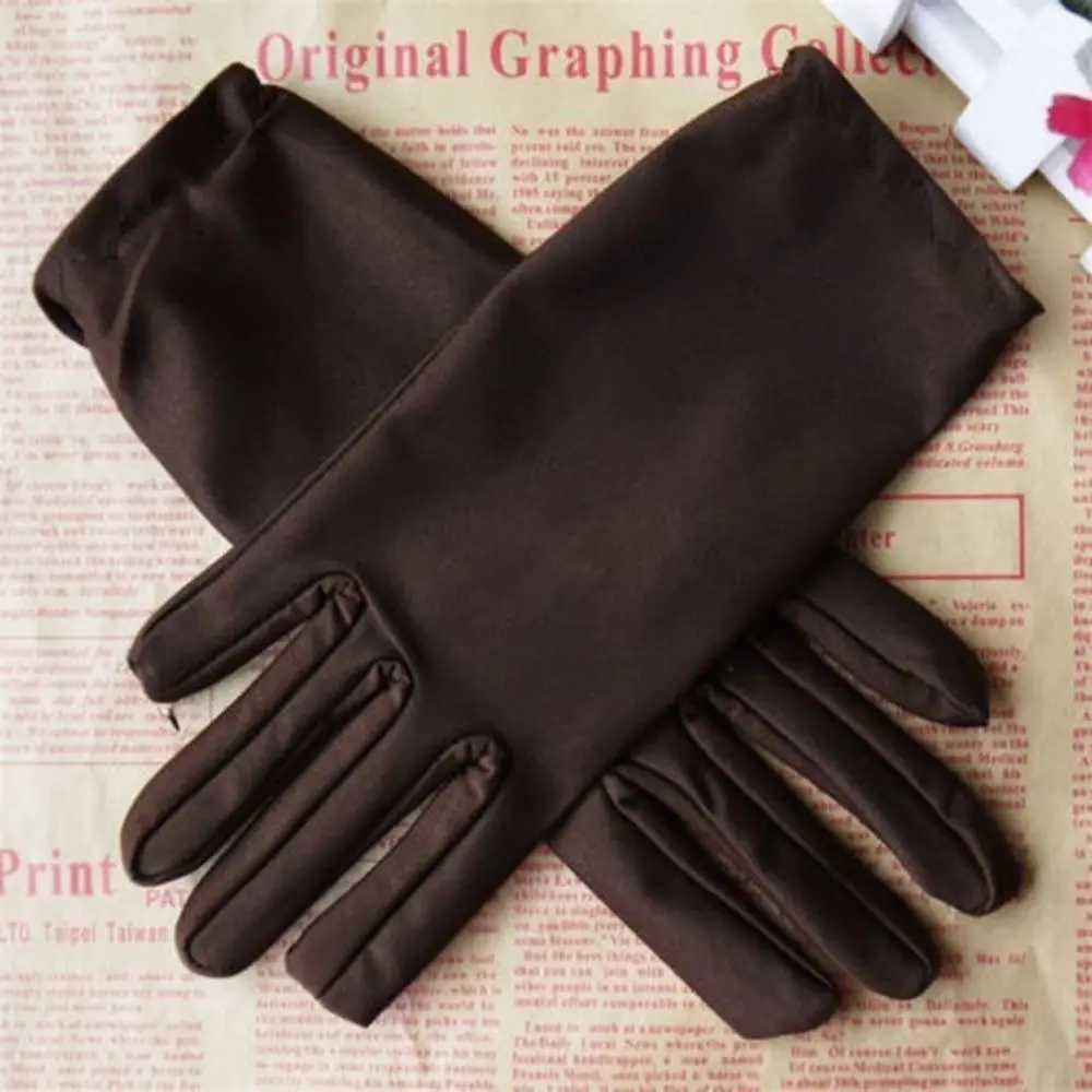 Girl Formal Prom Wedding Gloves Satin Gloves Party