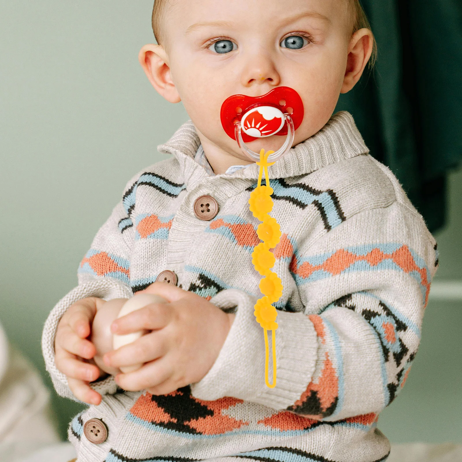 

Pacifier Holder Chain Silicone Anti-Drop Strap For Babies Newborn Baby Pacifier Leash Universal Fit Soft Durable Infant Feeding