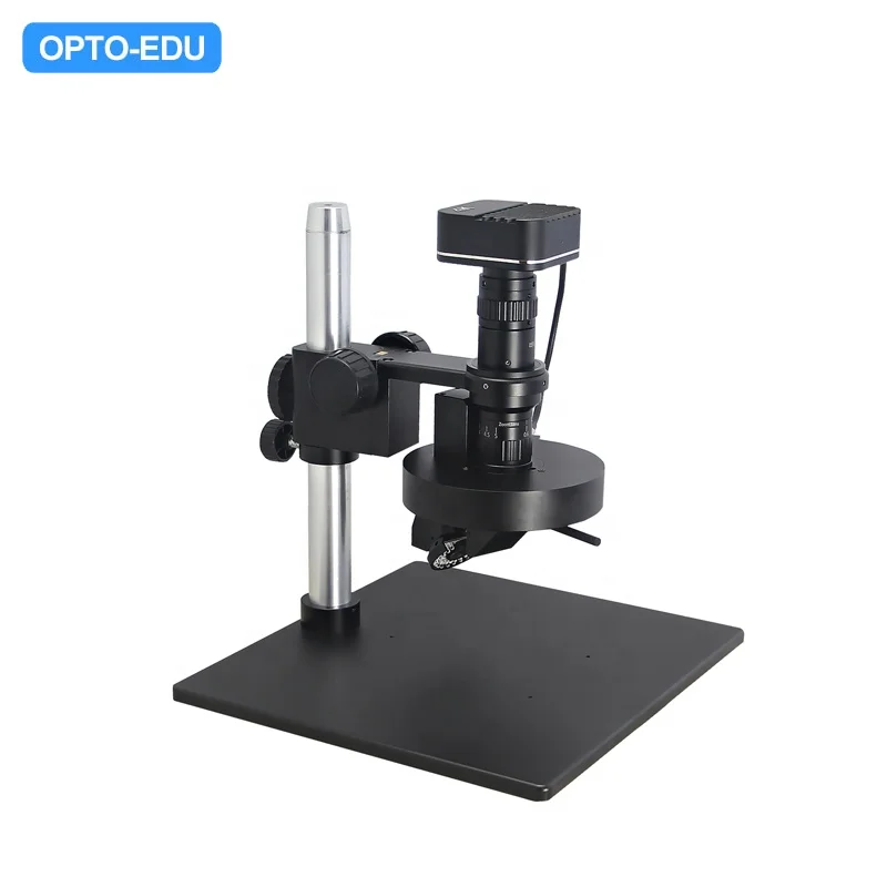 OPTO-EDU A21.1611 2D/3D Auto Rotate Zoom Video Microscope Dual Light