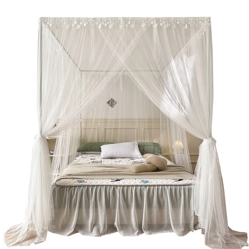 

New Class A formaldehyde-free three-door small fresh princess style court mosquito net 1.8m bed