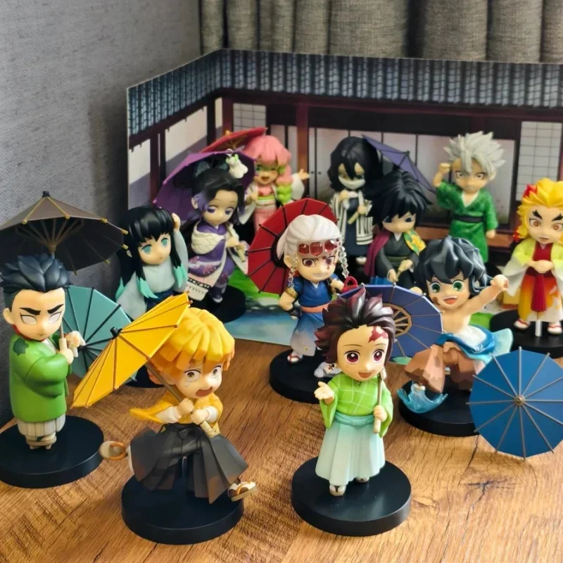 

Genuine Blind Box Figure Plum Rain Series Kochou Shinobu Tomioka Giyuu Kanroji Mitsuri Mystery Box Figure Toy Gift