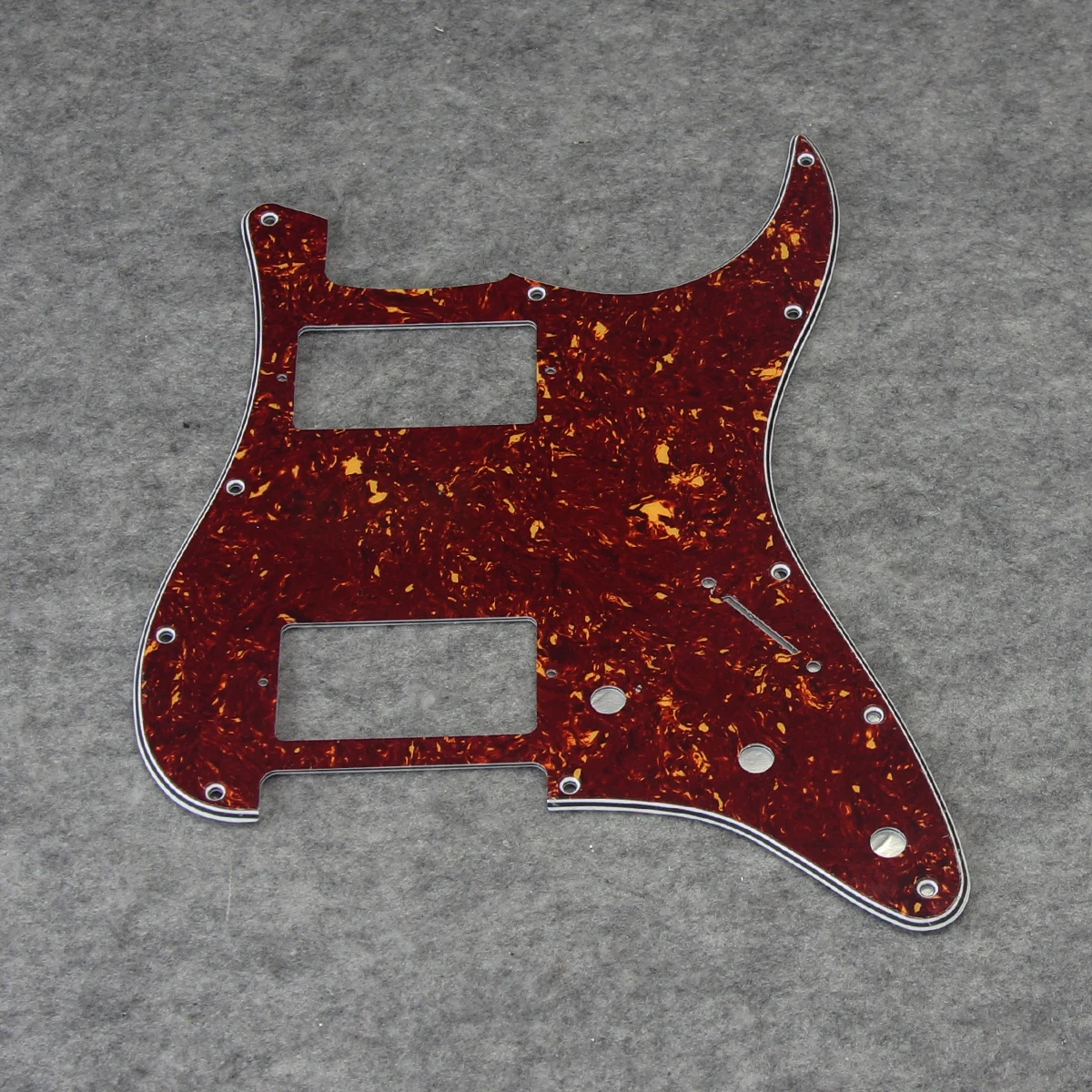 FLEOR Electric Guitar HH Pickguard Scratch Plate & Back Plate & Screws for 11 Holes American Standard FD ST Style Guitar