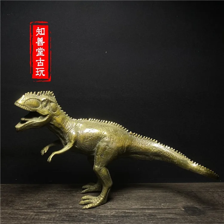 

Pure copper dinosaur ornaments Tyrannosaurus Rex dinosaur copper home decoration handicraft decorations