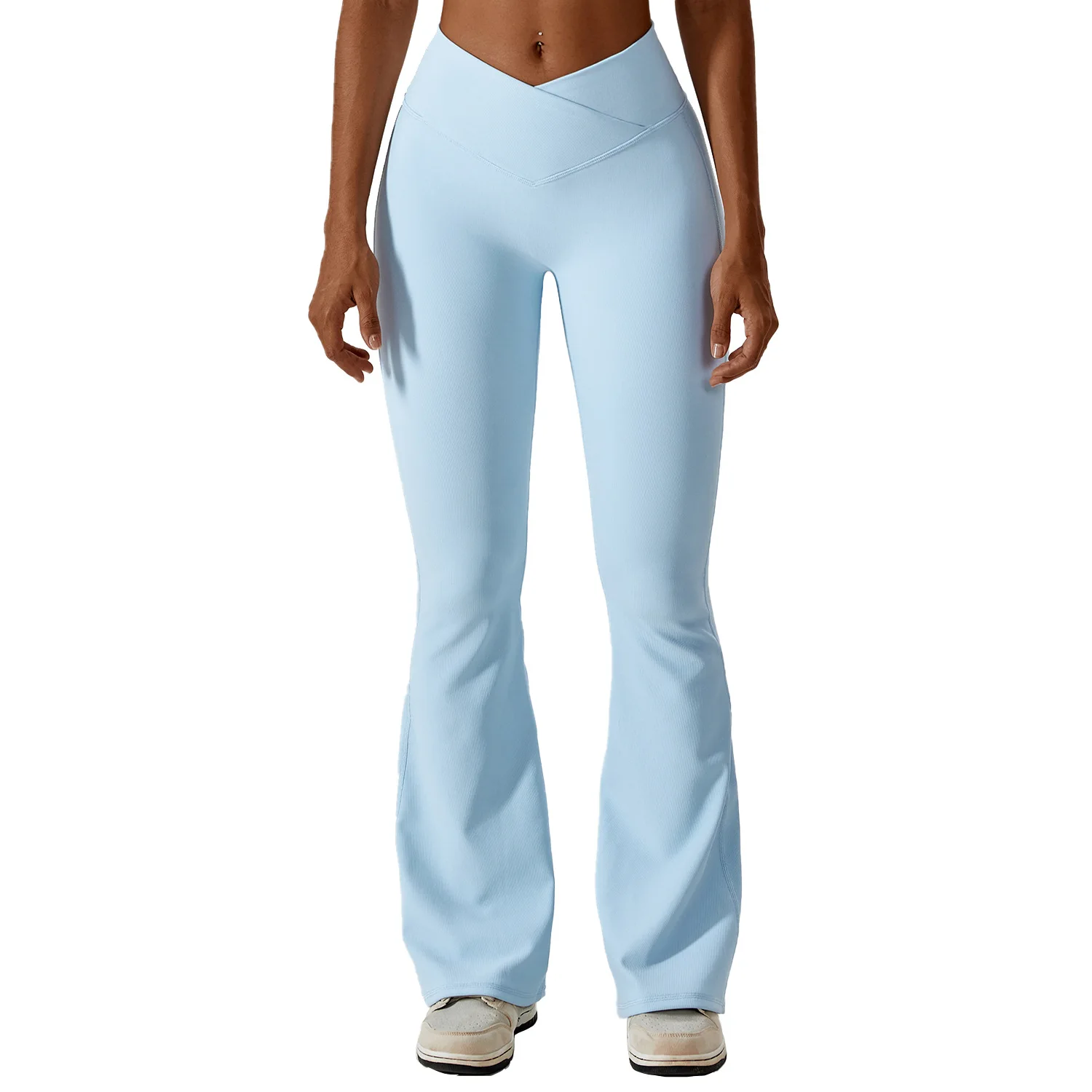 Flare Leggings Yoga Pants Women Tights Bell-bottoms Yoga Trousers High Waist Fitness Pants Stretch Gym Casual Workout Sports