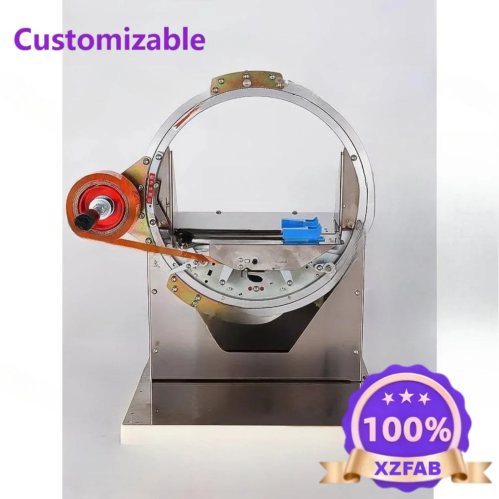 Factory Direct 2026 Carton packing cross sealing machine tape winding semi-automatic 360 ° round special-shaped e-commerce cloth
